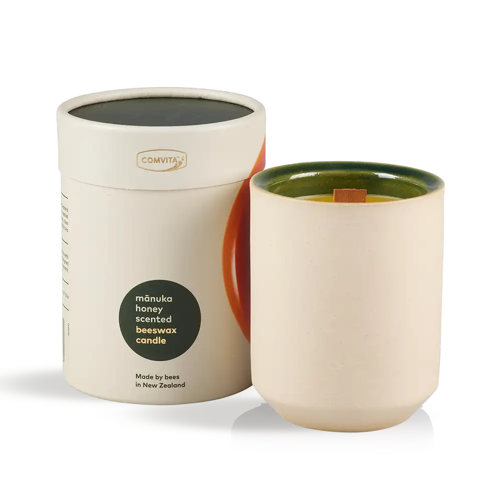Mānuka Honey Scented Beeswax Candle