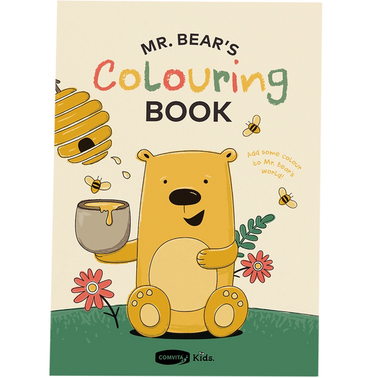 Mr Bear Colouring in book