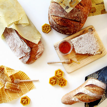 Beeswax Food Wraps in use