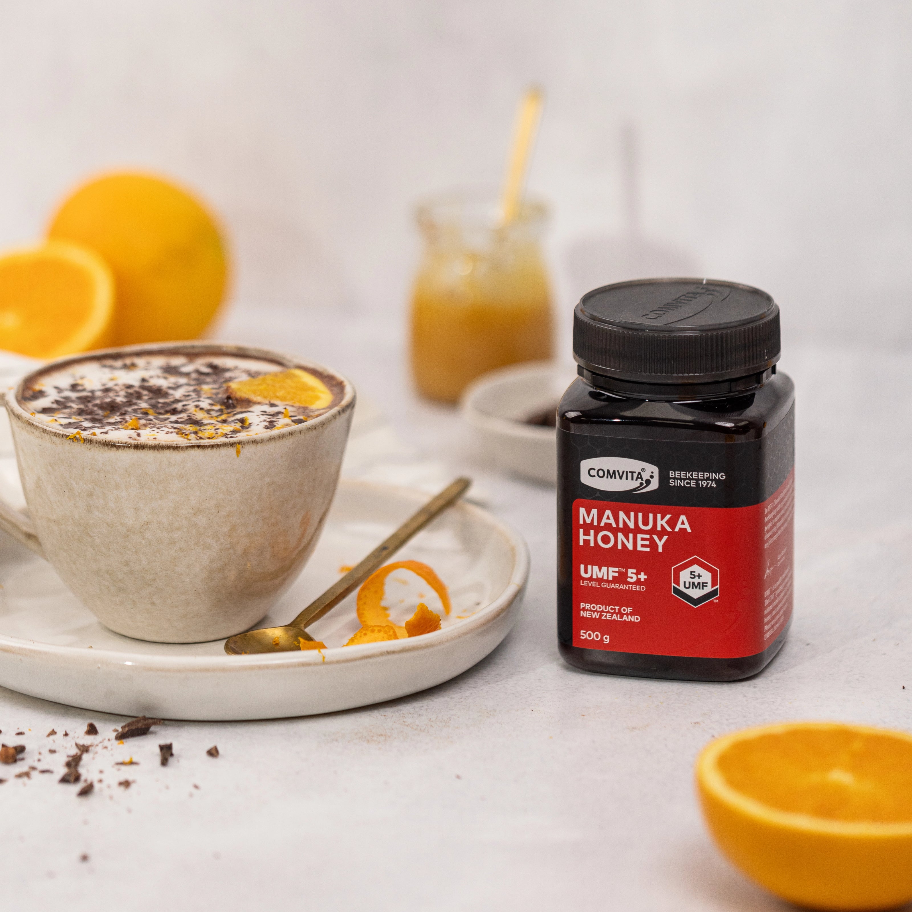 Hot drink with honey
