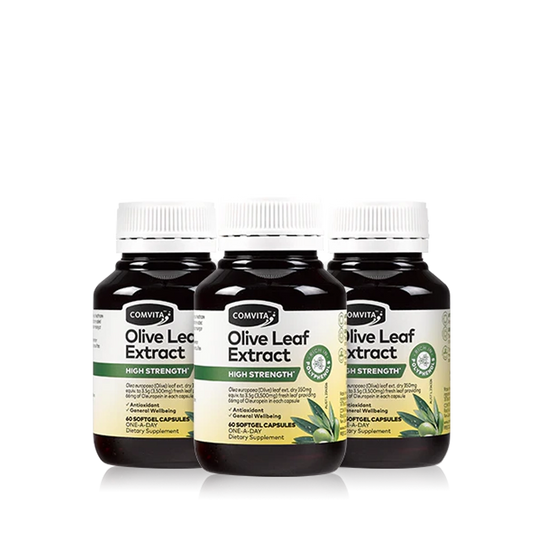 Immune Support High Strength Olive Leaf Extract Capsules 3-pack