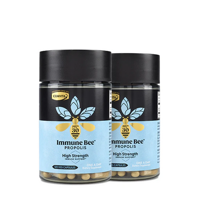 Immune Bee Propolis High Strength 1-A-Day PFL 30 Veg Capsules 120s 2-Pack