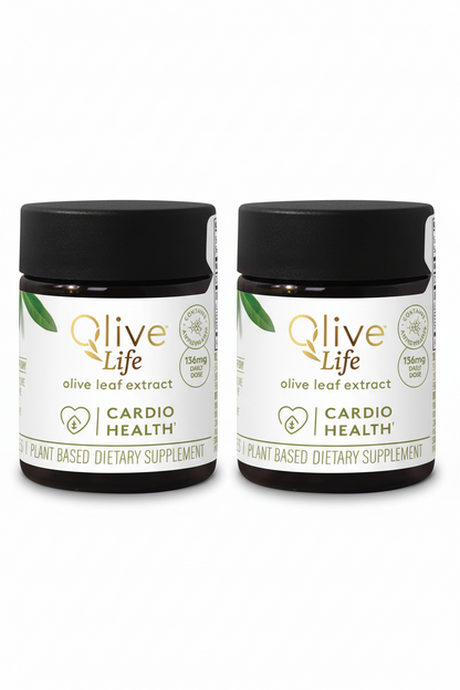 Olive Leaf Extract Cardio Health Vege Caps 2-for-1 Bundle