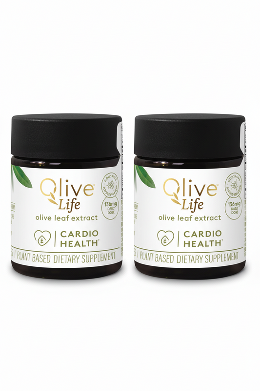Olive Leaf Extract Cardio Health Vege Caps 2-for-1 Bundle